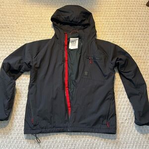 Topo Black Hooded Jacket, women’s M